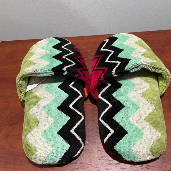 Missoni Giacomo cotton terry chevron slippers - Picture 2 of 10